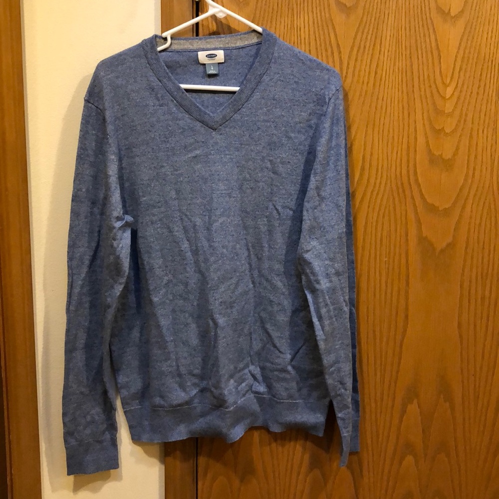 Old Navy Light Blue V-neck Sweater